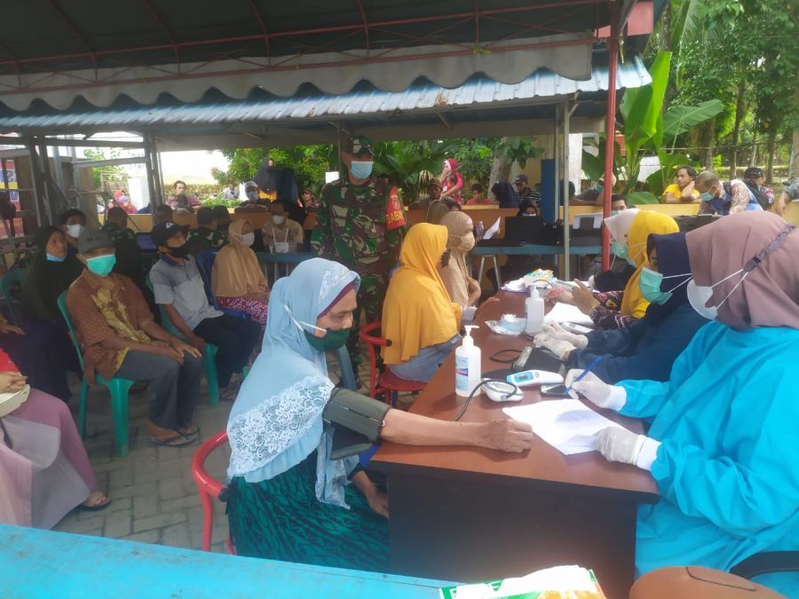 330 Orang Warga Telang Mendapat Vaksinasi Sinocav