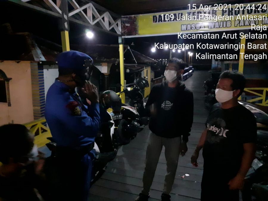Aipda Roni laksanakan  Polmas Di Bantaran Das Arut