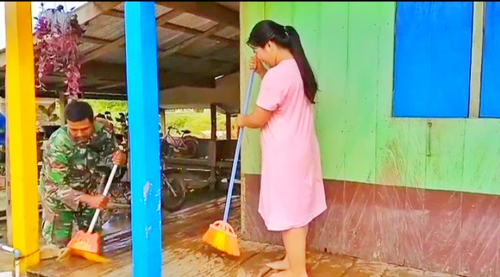 Akrifitas Satgas TMMD Kotabaru Sebelum Menuju Lokasi TMMD