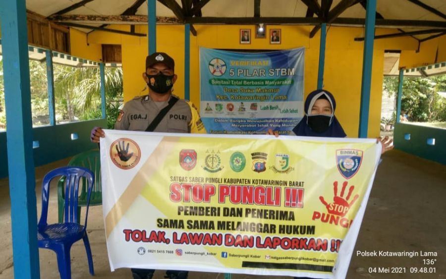 Bhabinkamtibmas Babual Baboti sosialisasikan tolak praktek pungli kepada warga
