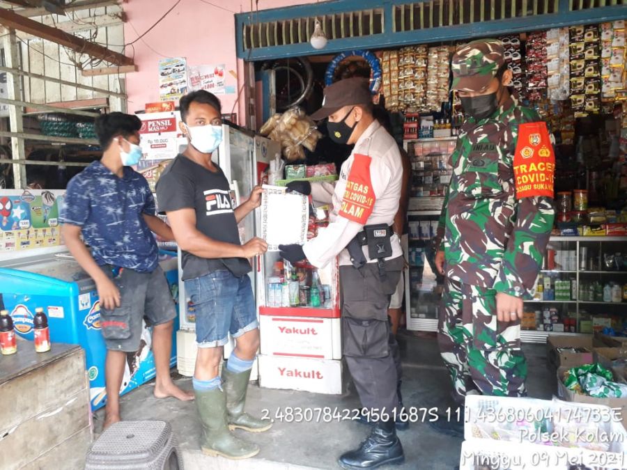 Binmas Polsek Kolam menghimbau cegah Karhutla