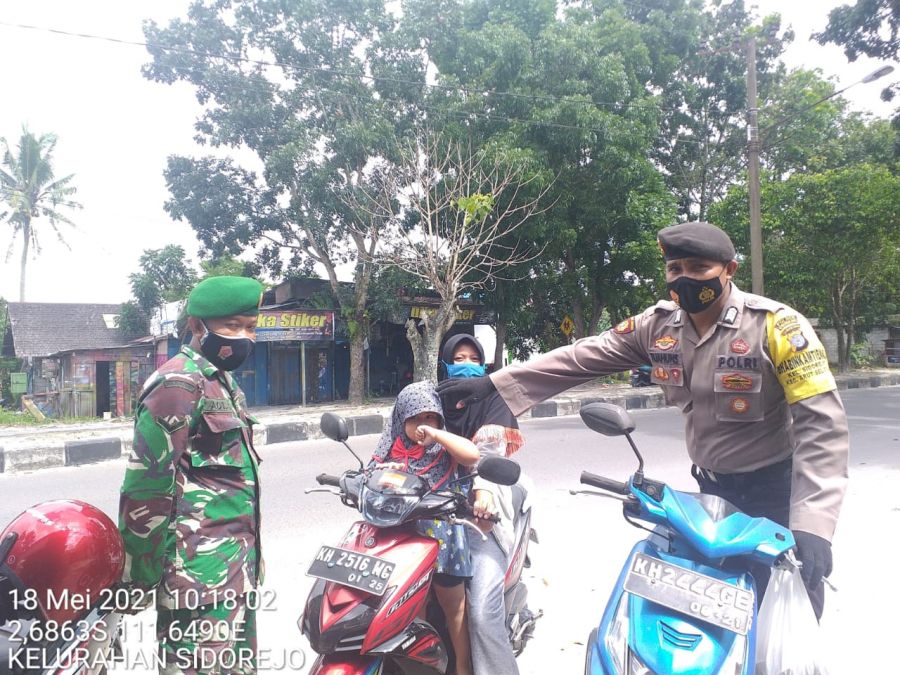 Bripka Lukman Bersama TNI Imbau Prokes