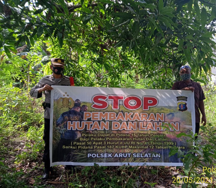 Cegah Karhutla Melalui Imbauan Spanduk