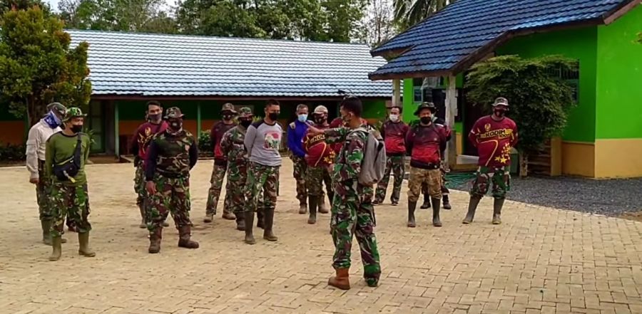 Cek Kesiapan dan Pembagian Tugas, anggota Satgas TMMD Awali Kegiatan Dengan Apel Pagi