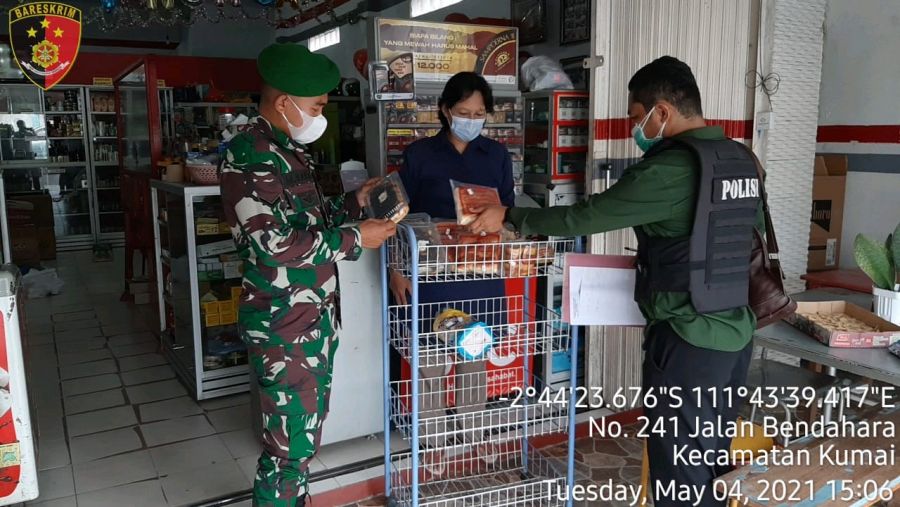Cek Sembako, Unit Reskrim Polsek Kumai