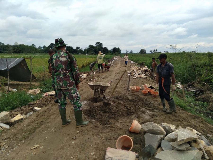 Dandim 1002/HST Tinjau Lokasi Pra TMMD