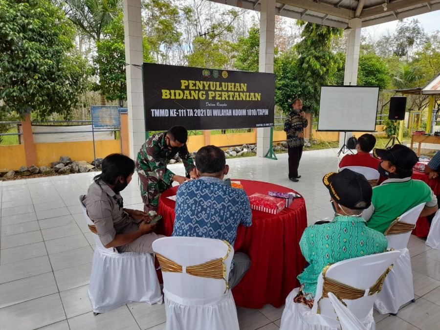 Gandeng Dinas Pertanian bersama Satgas TMMD Gelar Penyuluhan