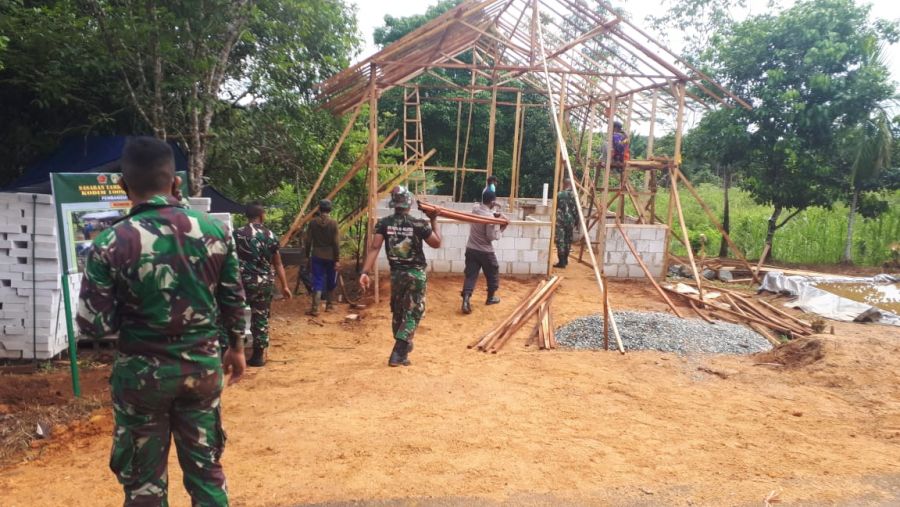 TMMD Gelar Gotong Royong Membangun Negeri