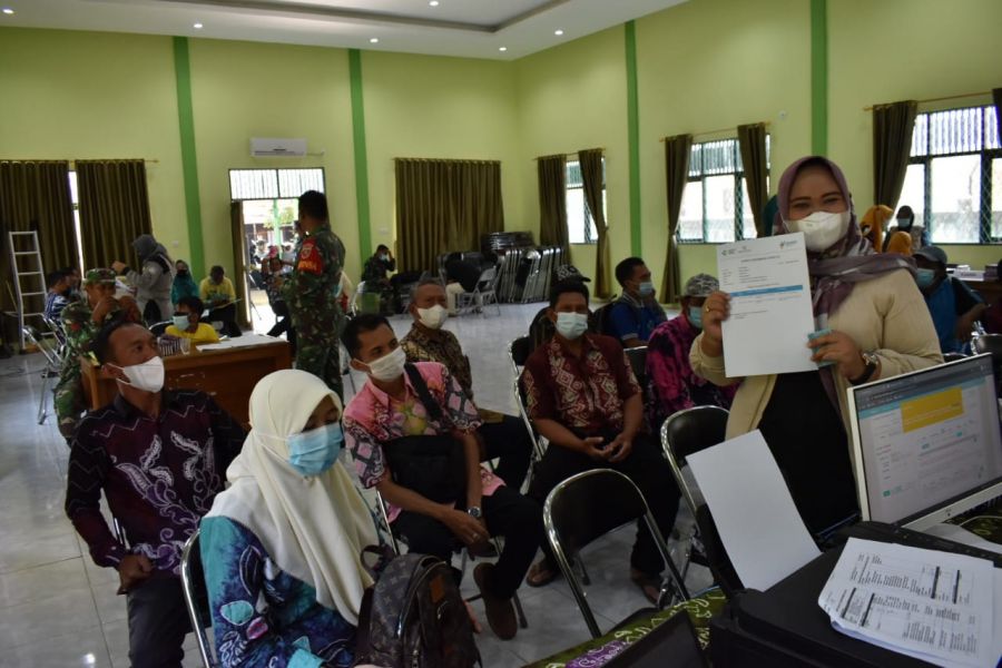 inkes dan Kodim 1002/HST Gelar Vaksinasi Tahap 2