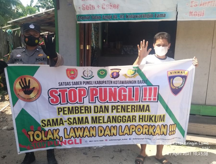 Kapolres Kobar AKBP Devy Firmansyah, S.I.K. melalui Kapolsek Kolam menyatakan bahwa kegiatan saber p