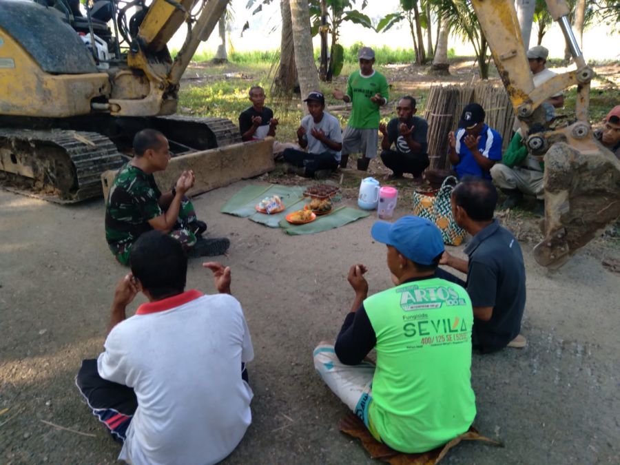 Kasiter Korem 101/Antasari Tinjau Lokasi Pra TMMD Ke-112
