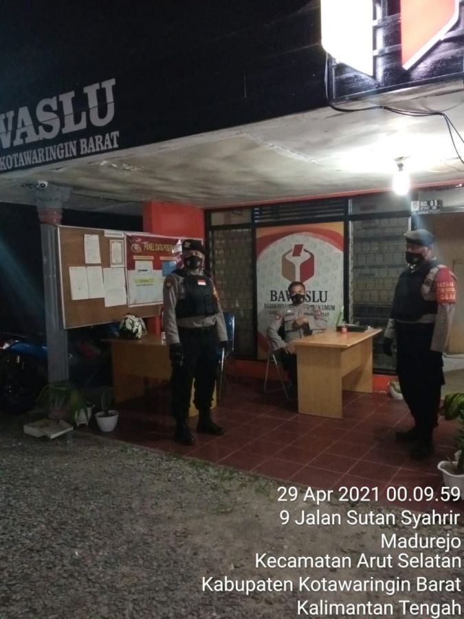 Kegiatan patroli Team Rajawali sambangi kantor Bawaslu Kobar