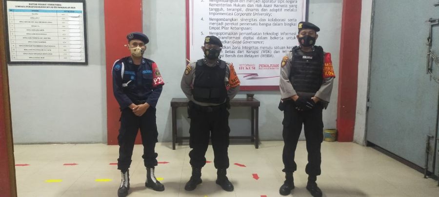 Kegiatan Patroli team Rajawali Satsabhara Polres Kobar sambangi Kantor Lapas 