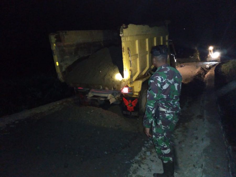 Kejar Target, Material TMMD Didatangkan Malam Hari