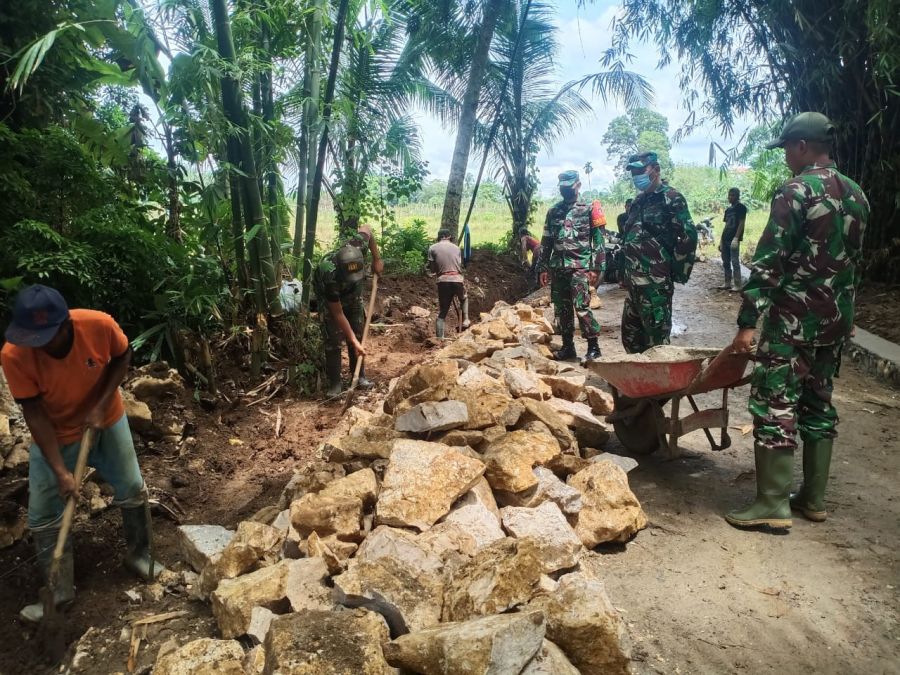 Kepala Staf Kodim 1002/HST Tinjau Lokasi Pra TMMD