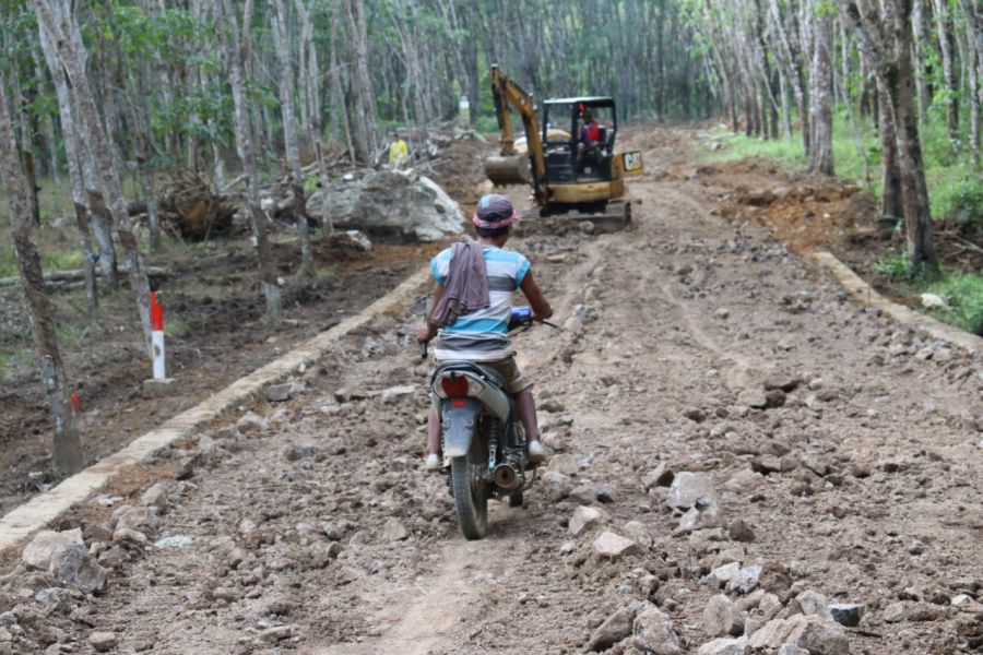 program TNI TMMD Sudah Kelihatan, Kini Jalan Setapak menjadi Lebar