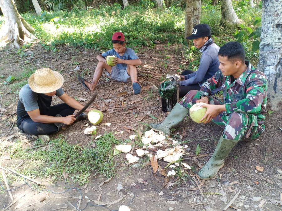 Komsos Satgas, di Lokasi TMMD Kodim 1002/HST