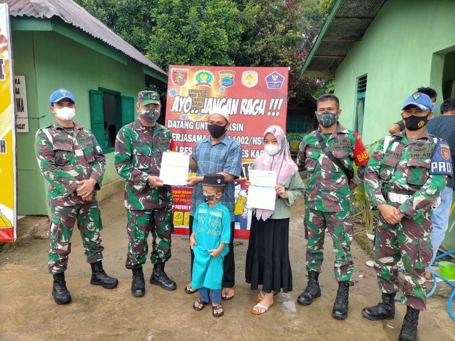 Koramil 07/Batu Benawa Salurkan 212 Dosis Vaksinasi Tahab-2