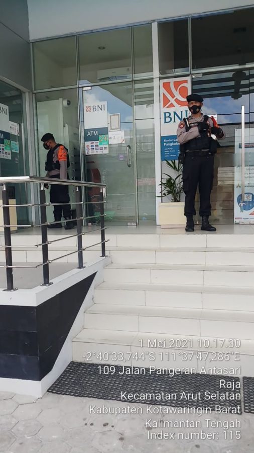 laksanakan patroli ke Bank BNI sabtu