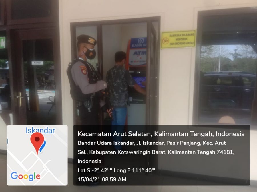 laksanakan pengamanan di Bank BRI