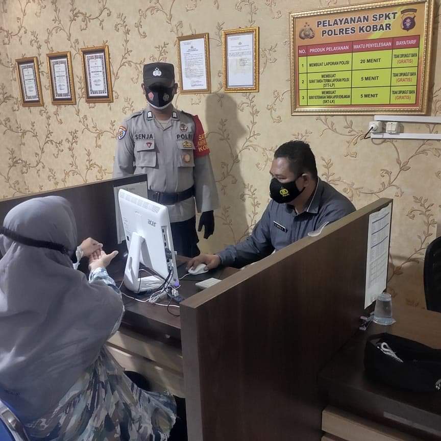 Laksanakan Pengawasan Internal di Pelayanan Publik SPKT Polres Kobar