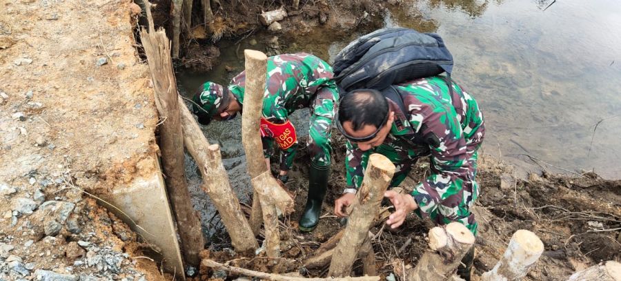 Dansatgas TMMD ke-111 TA 2021 Kodim 1009/Tla Lakukan pengecekan sasaran pokok