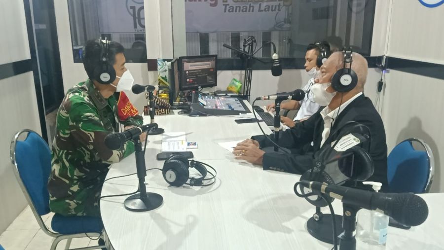 LPPL Radio Tuntung Pandang program Talk Show Tala Menyapa TMMD Ke-111 Kodim 1009/ Pelaiharii