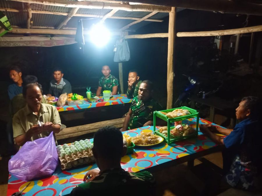 Malam Ucapan Terima Kasih Yudi Kepada Anggota Satgas TMMD