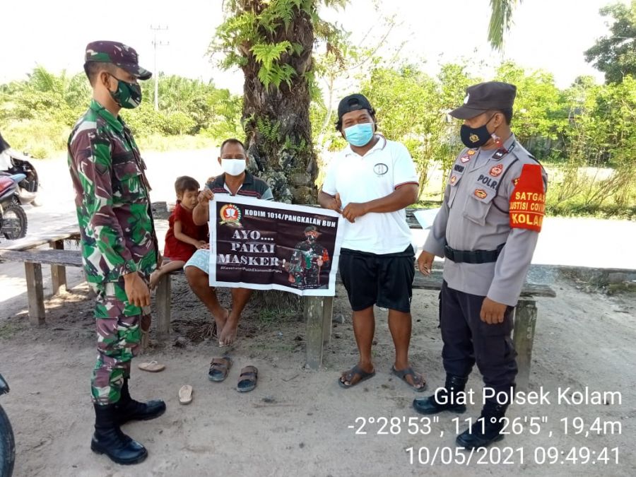 mengimbau kepada masyarakat semua untuk tetap disiplin dalam penerapan protokol kesehatan