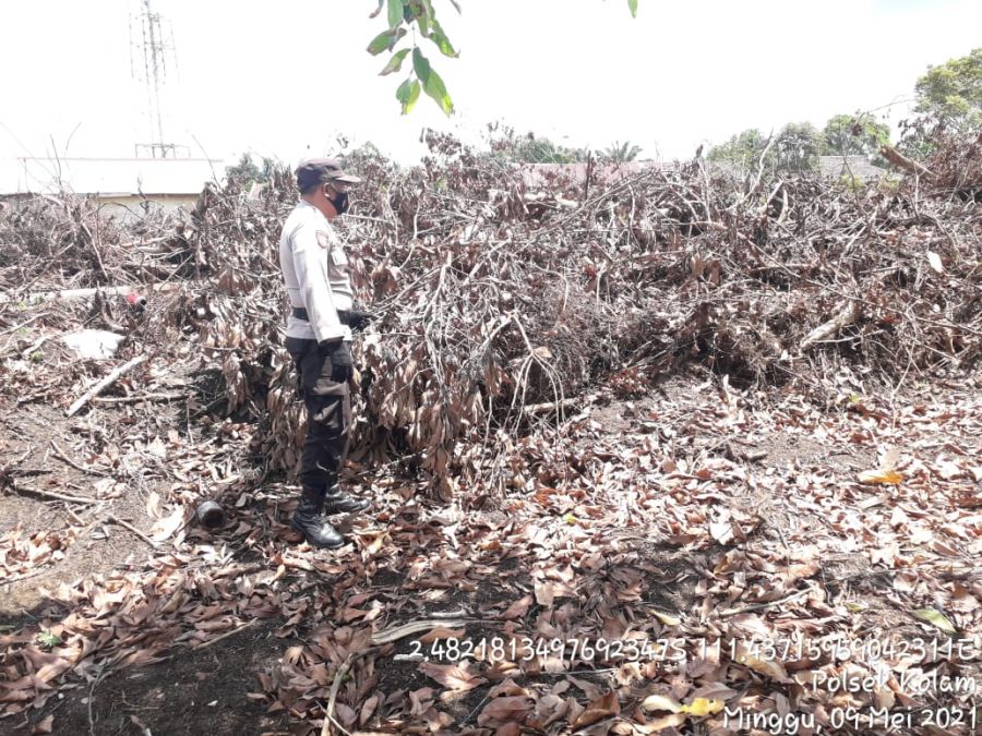 patroli lahan untuk mencegah kebakaran hutan dan lahan