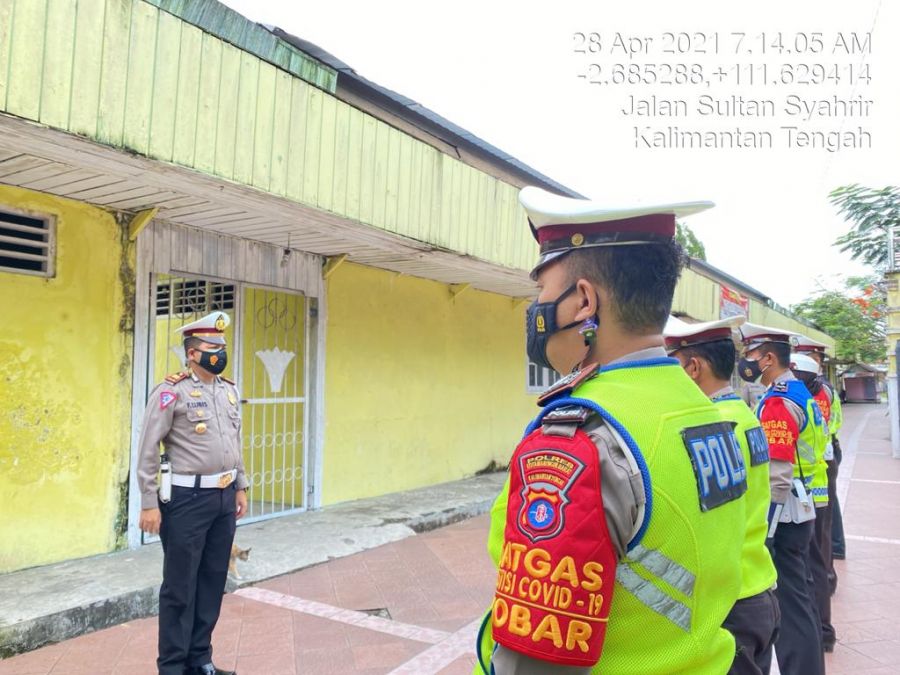 Pelaksanaan Apel Pagi Satlantas Polres