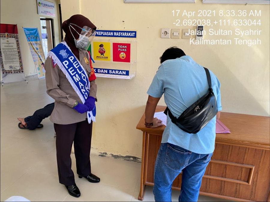 Pelayanan Samsat Kobar ajak Pemohon wajib Pajak berikan Indek Kepuasan Masyarakat