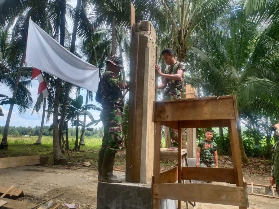 Pembangunan Gapura  TMMD ke-112 Capai 62 Persen