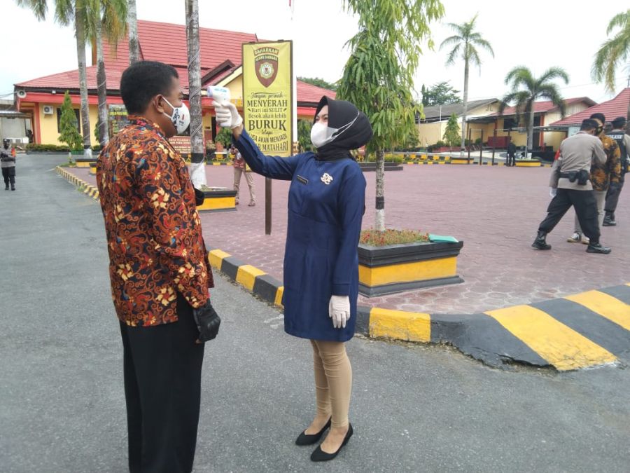 pencegahan penularan Covid - 19 salah satu nya melakukan Skrining Covid – 19