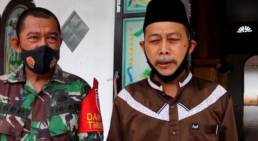Pengurus Masjid salut kepada Anggota TNI yang bekerja di Wilayah Kecamatan Salam Babaris