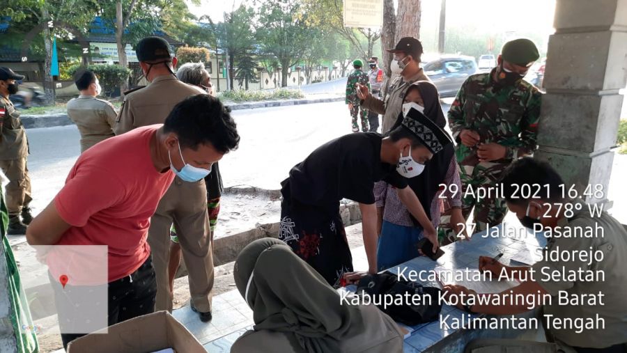 Polres Kobar laksanakan Ops Yustisi sore hari bersama TNI dan Satpol-PP