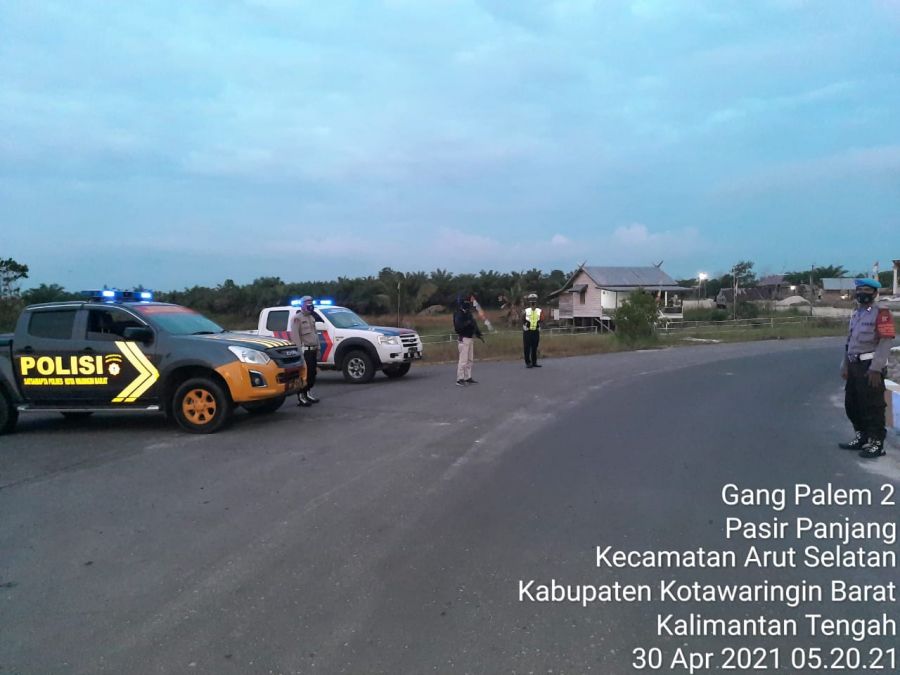 Polres Kobar Lakukan Patroli pagi antisipasi adanya balapan liar