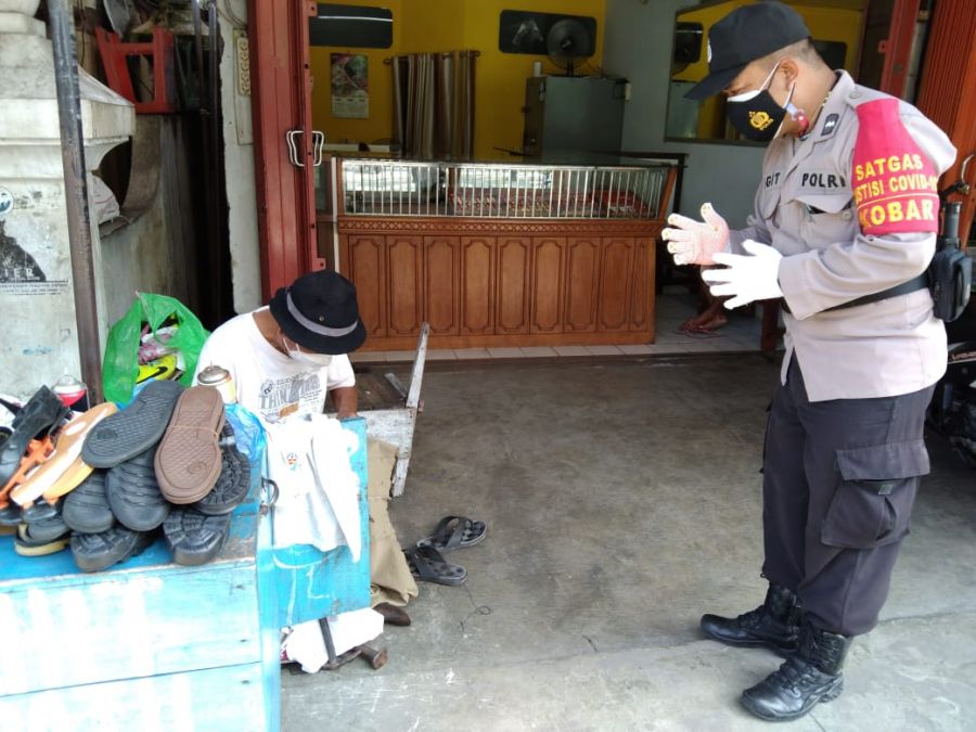 Polres Kobar sambang dan memberi himbauan pentingnya menerapkan