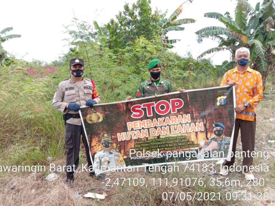 POLRI lakukan Sosialisasi Kepada Warga Tentang Larangan Karhutla
