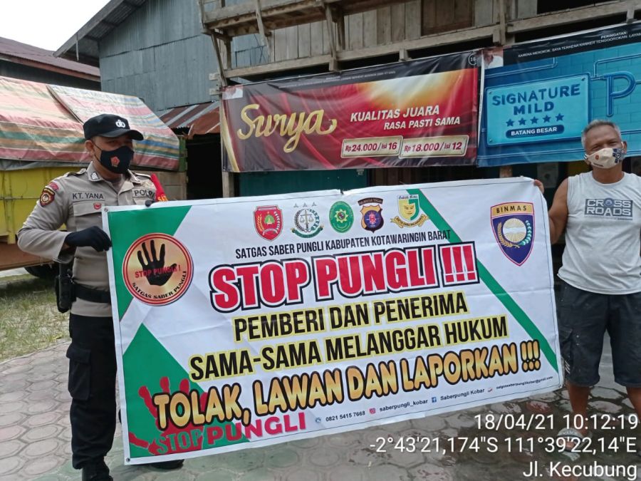 Polsek Arsel Gencar Sosialisasi Saber Pungli Kepada Warga