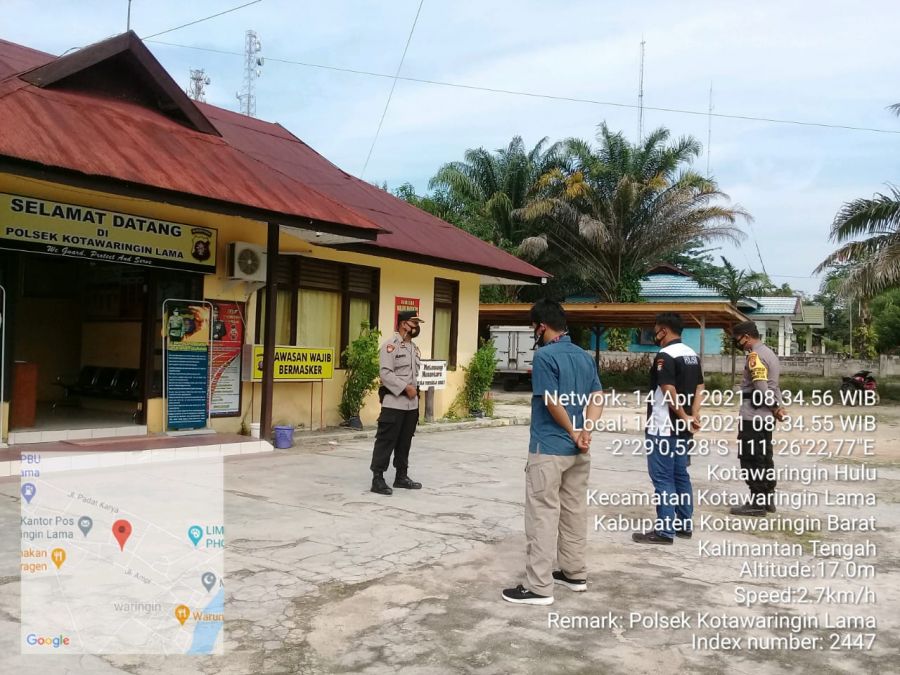 Polsek Kolam melaksanakan apel pag