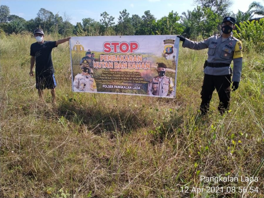 Polsek Pangkalan Lada Gencar Laksanakan Patroli Rutin Karhutla