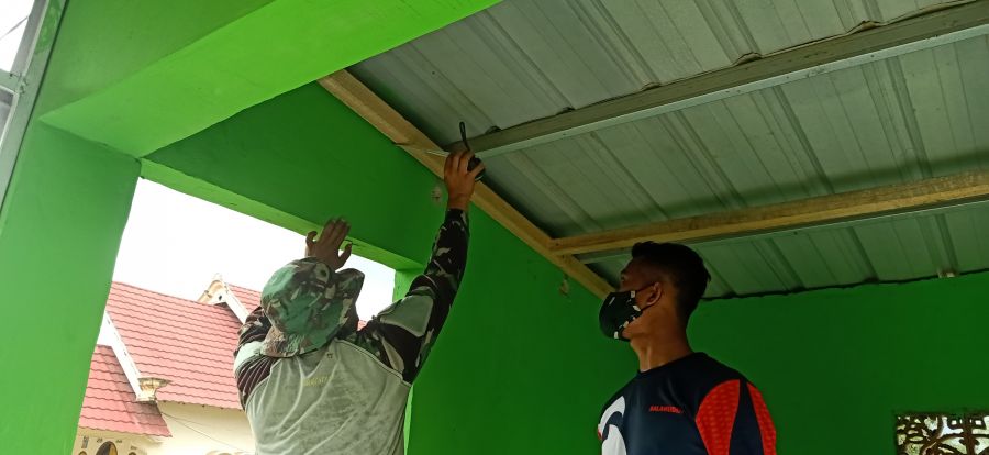 Pos Kamling Mulai Digarap Satgas TMMD