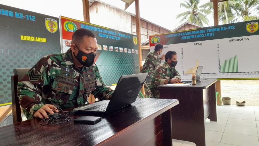 Pos Kotis TMMD Kodim HST Sebagai Pusat Informasi dan Pelaporan   HULU SUNGAI TENGAH. Pos Komando Tak