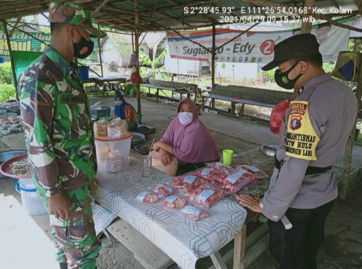 PPKM Kelurahan Kotawaringin Hulu melaksanakan himbauan prokes kepada warga
