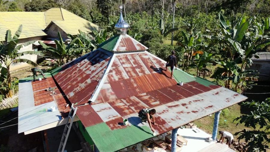 Renovasi Musholla Muthmainah Salah Satu Sasaran Fisik Tambahan Satgas TMMD