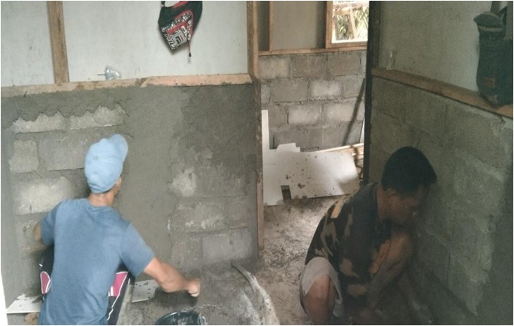 Rumah Bapak Agul sebentar lagi di rampungkan Satgas TMMD Kodim