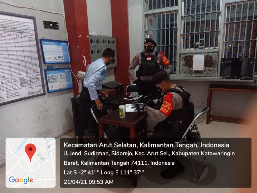 Rutin Laksanakan Patroli team Rajawali Satsabhara Polres Kobar sambangi Kantor Lapas