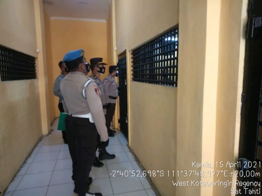rutin Piket pawas lakukan pengecekan tahanan
