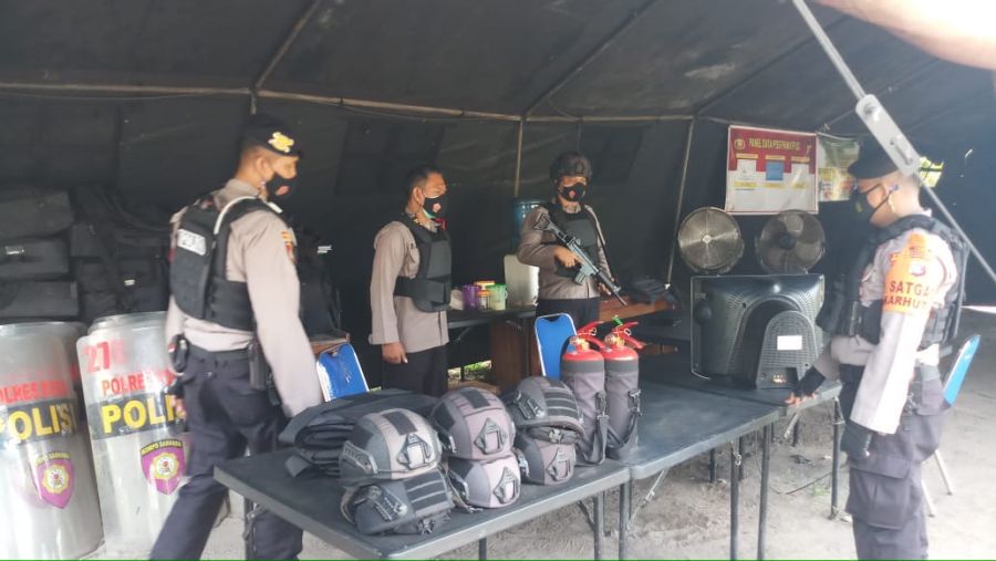 Sabtu,Team Patroli Rajawali sambangi Kantor KPUD 